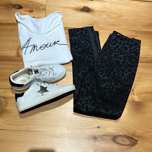 Veronica Beard Honolulu black leopard pants LN 0 XS - Picture 5 of 9